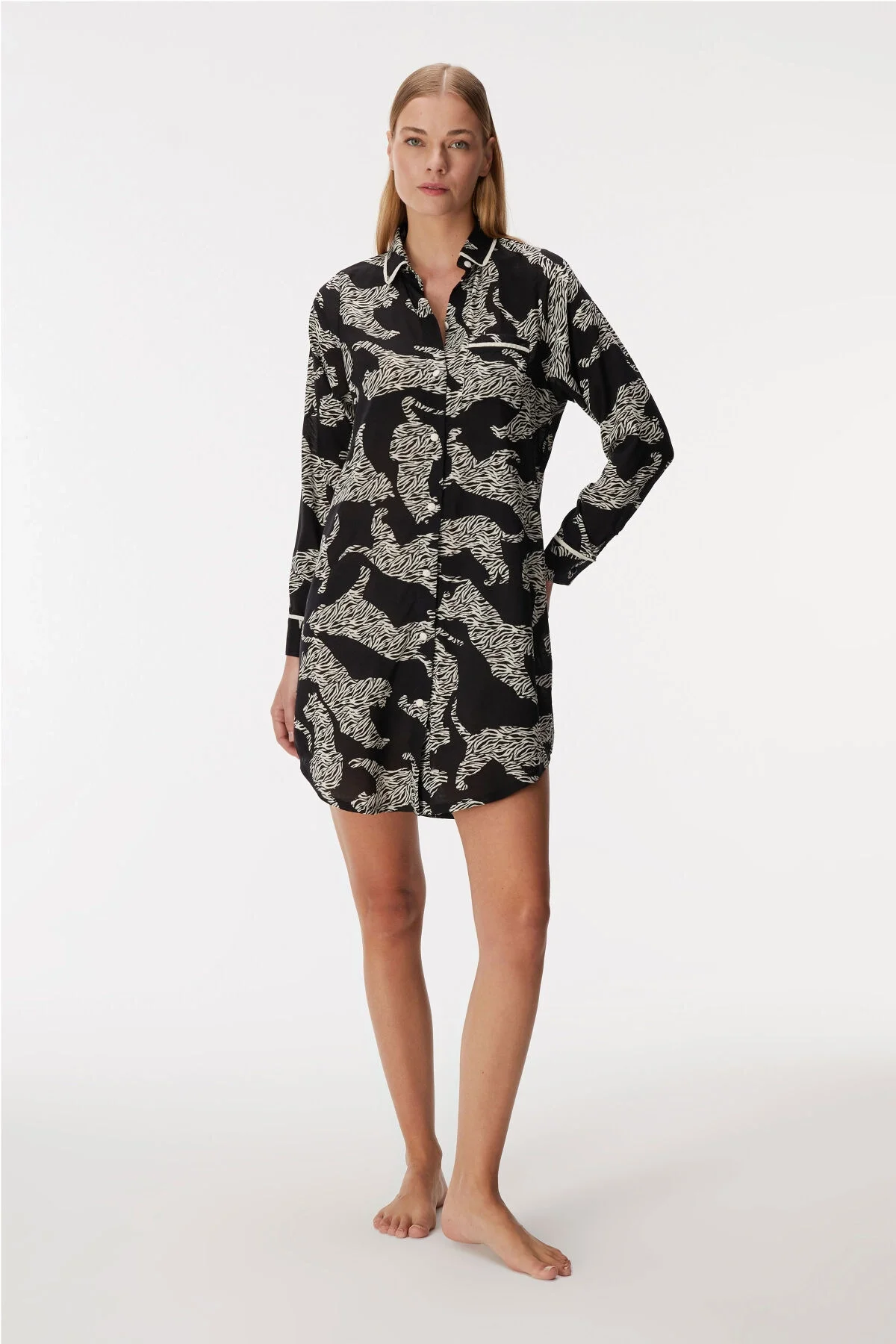 Anıl 11391 Kadın Elbise Gecelik Sabahlık Takım Toptan