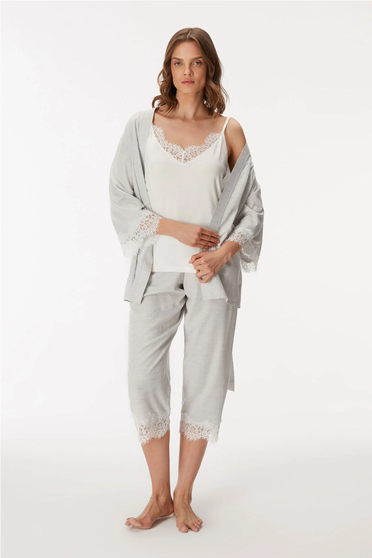 Anıl 11403 Kadın Sabahlık, Atlet ve Pantolon Takım Gecelik & Sabahlık Toptan