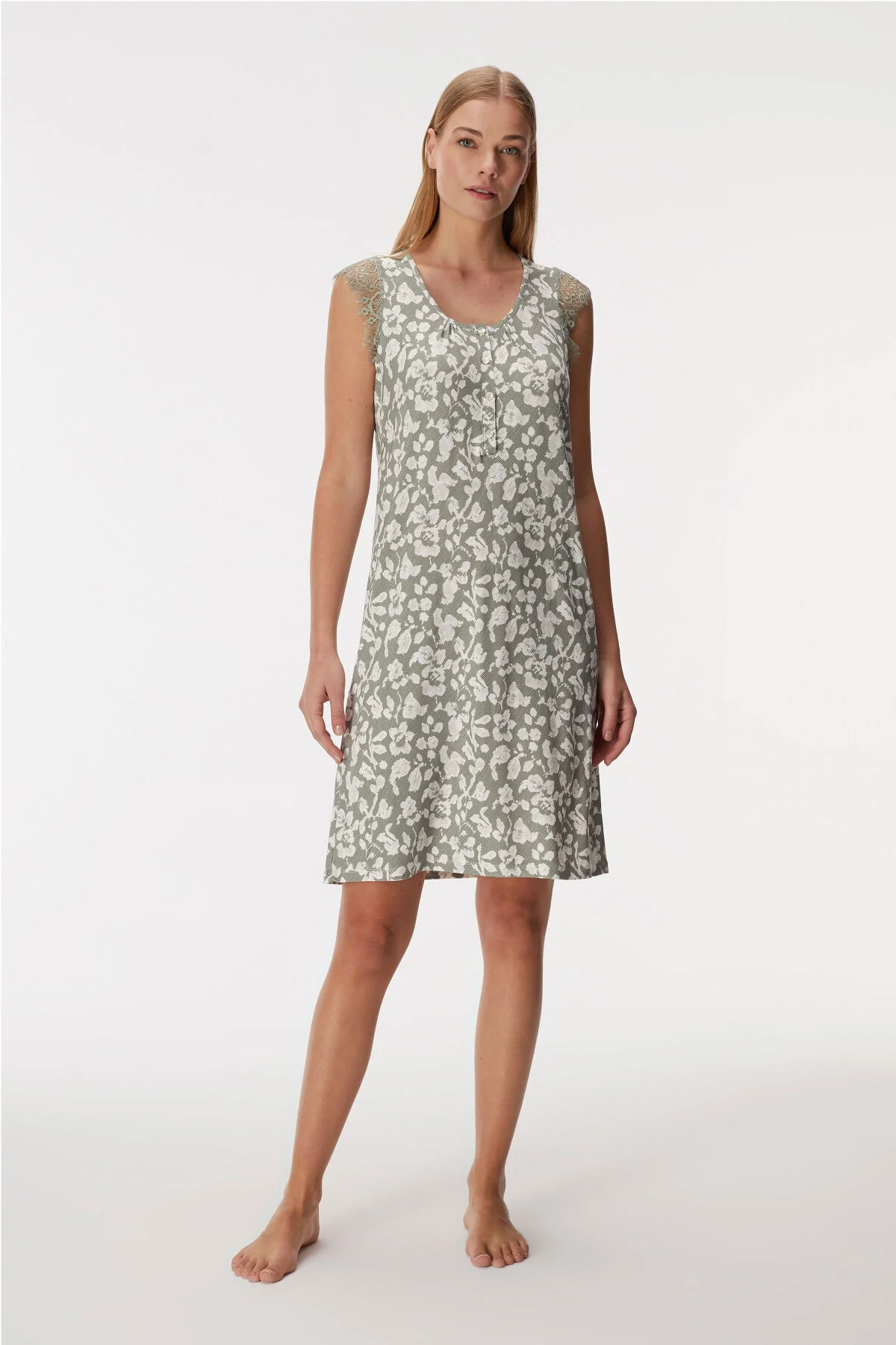 Anıl 11418 Kadın Gecelik Gecelik Sabahlık Takım Toptan