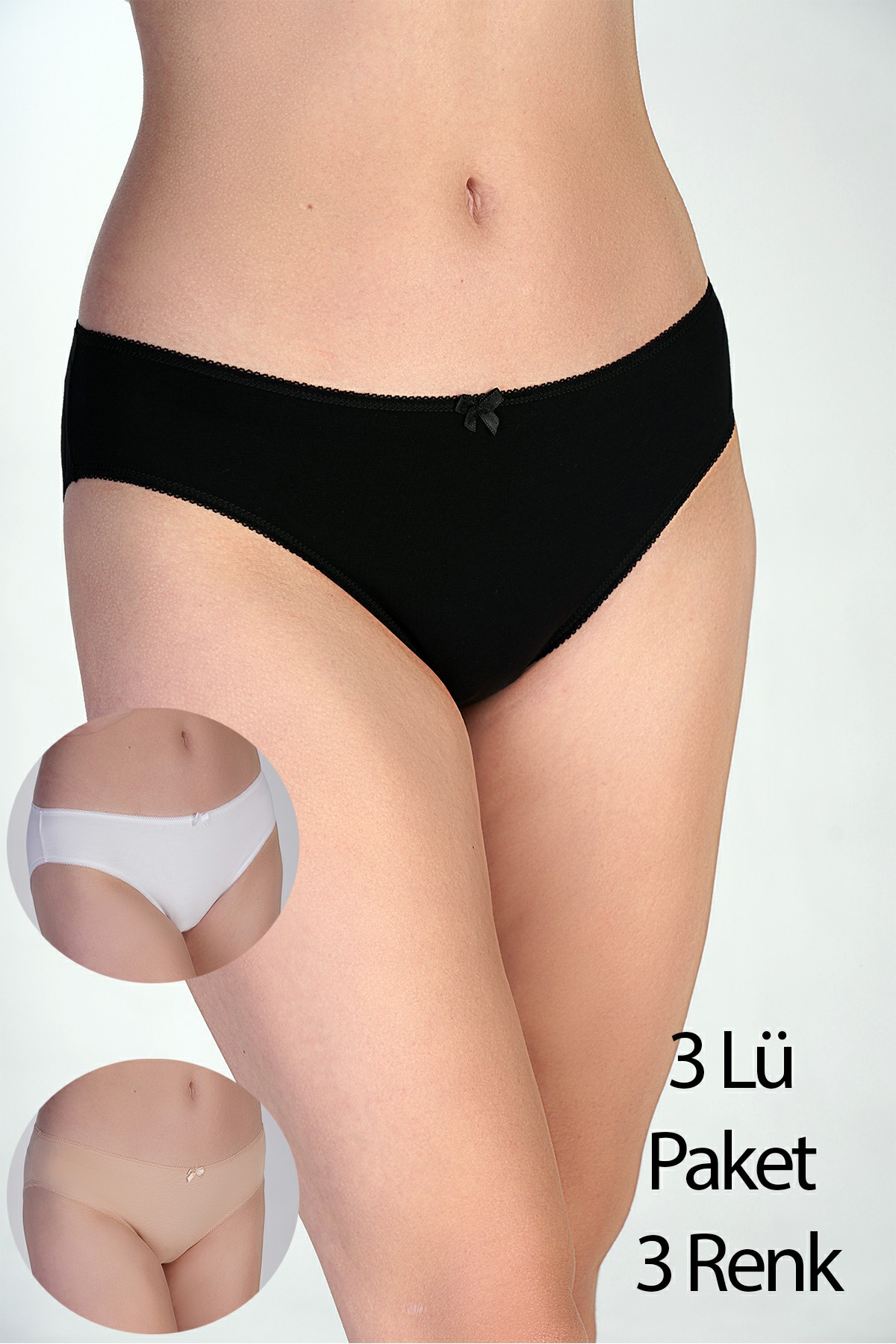 5001 - Bikini Penye 3 lü Külot