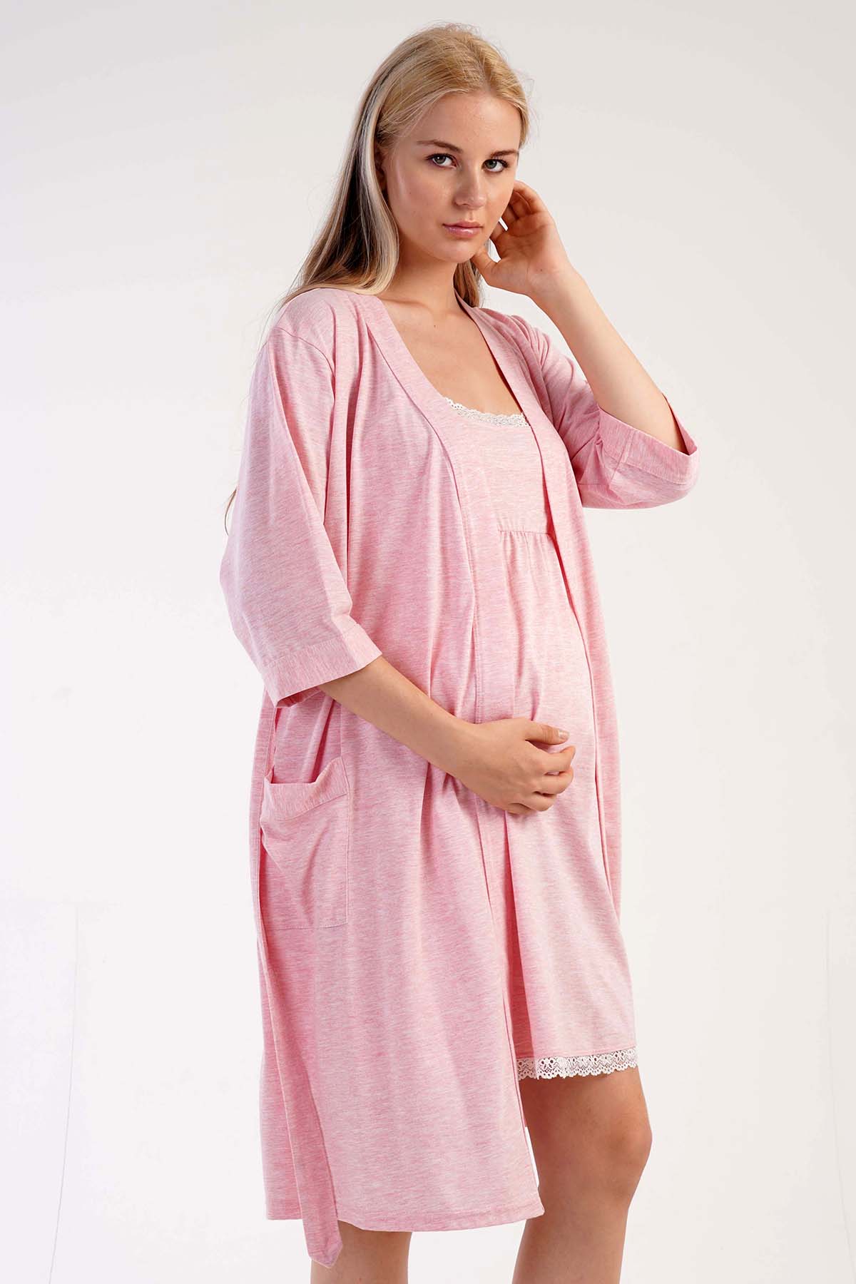 Kadın Ayıcık Desenli Şortlu Pijama takımı