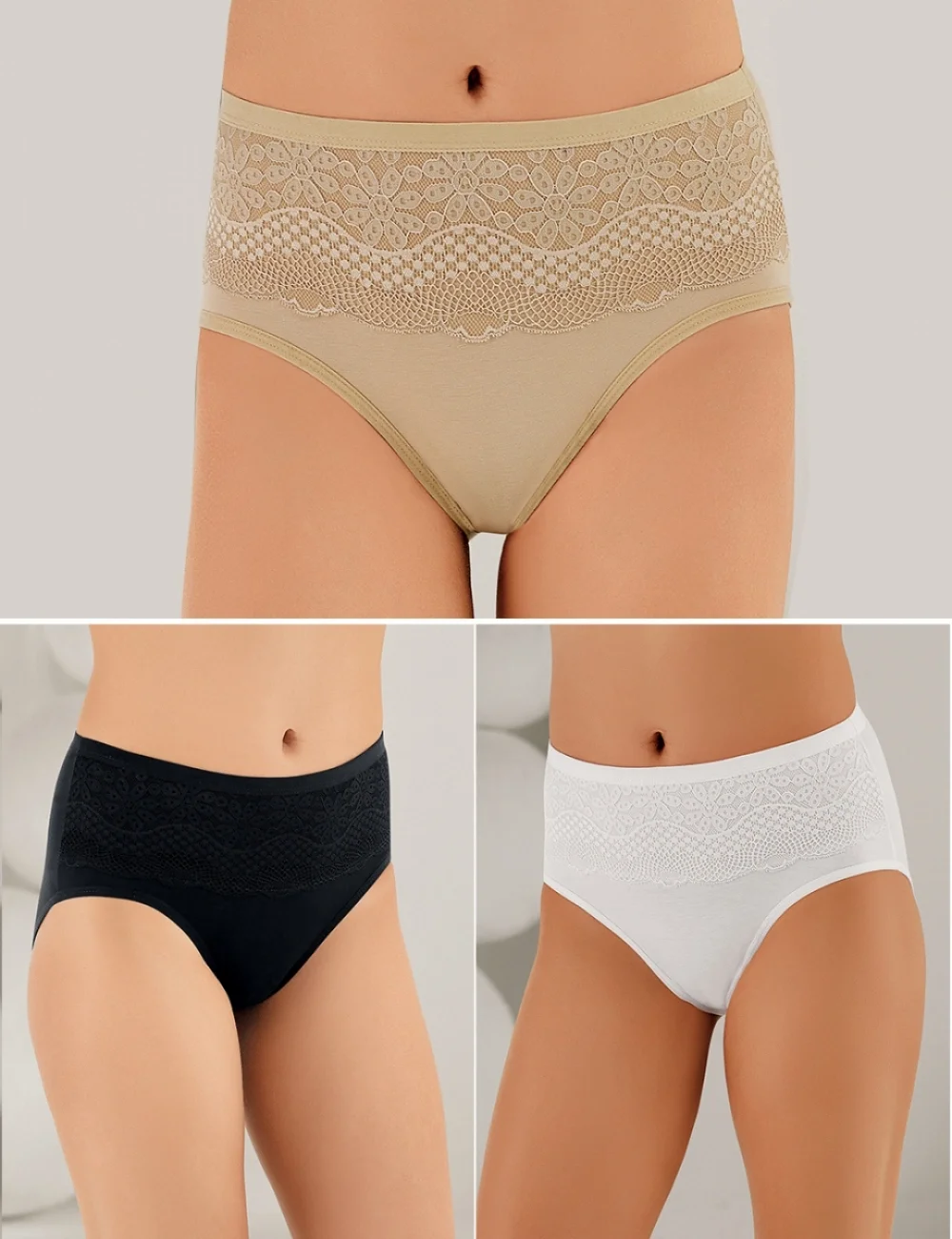 6 LI Paket Şahinler Dantelli Kadın Bato MB3092