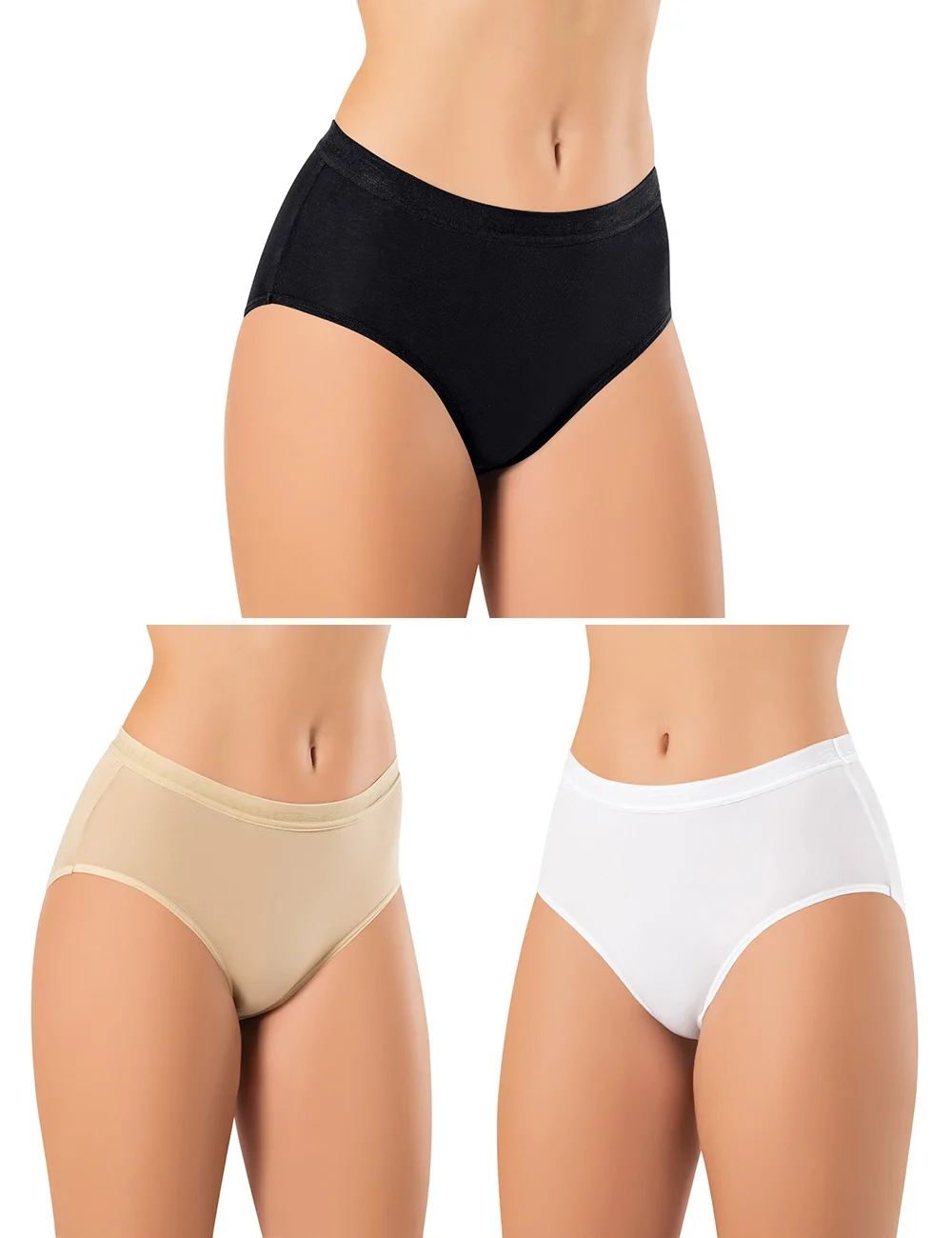 Sahinler 6 LI Şahinler Likralı Modal Külot MB3082 Külot Toptan