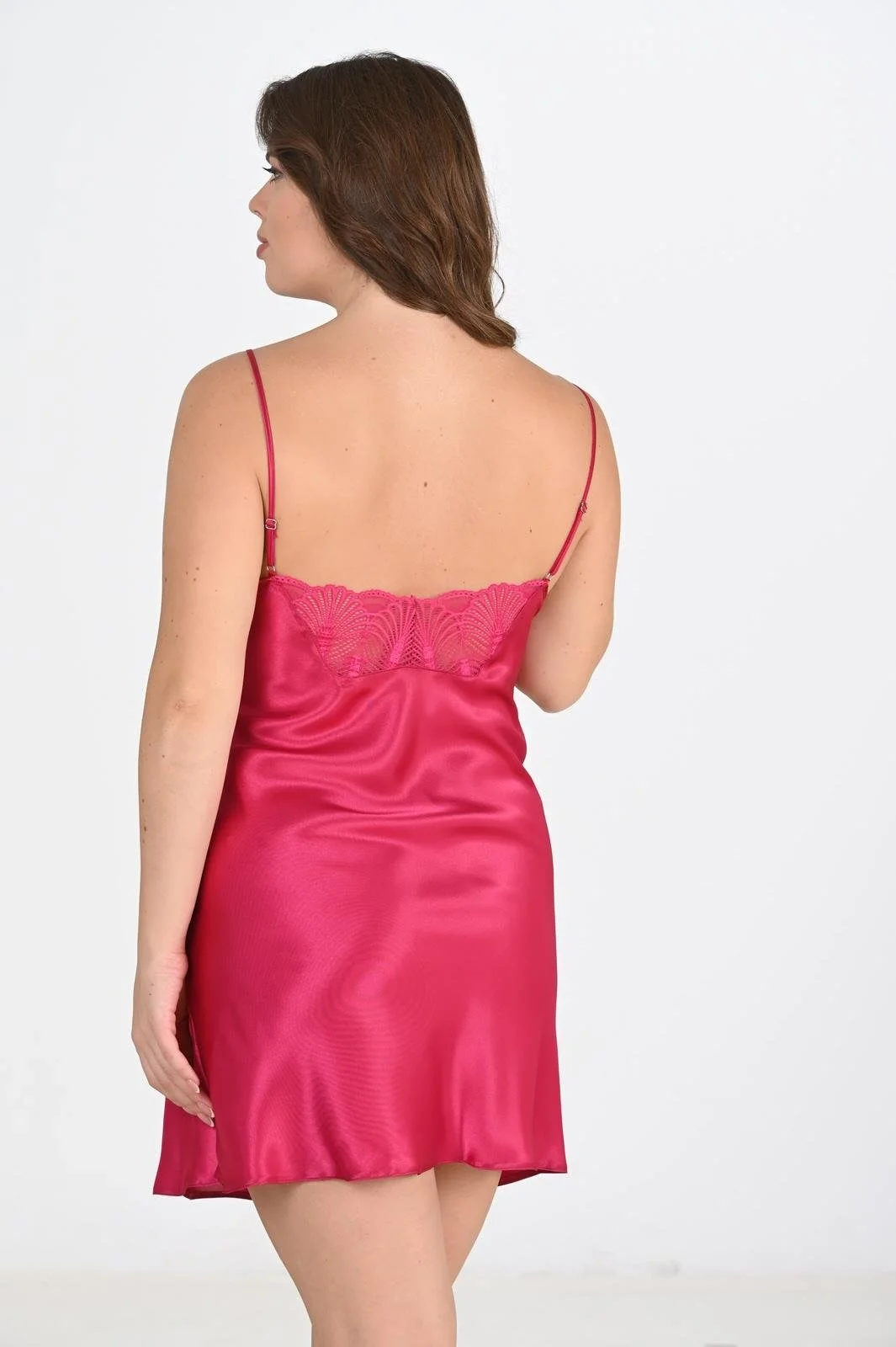 Ahu Ahu 2li Vişne Sabahlık Takımı Bigsize 6212 Sabahlık Toptan