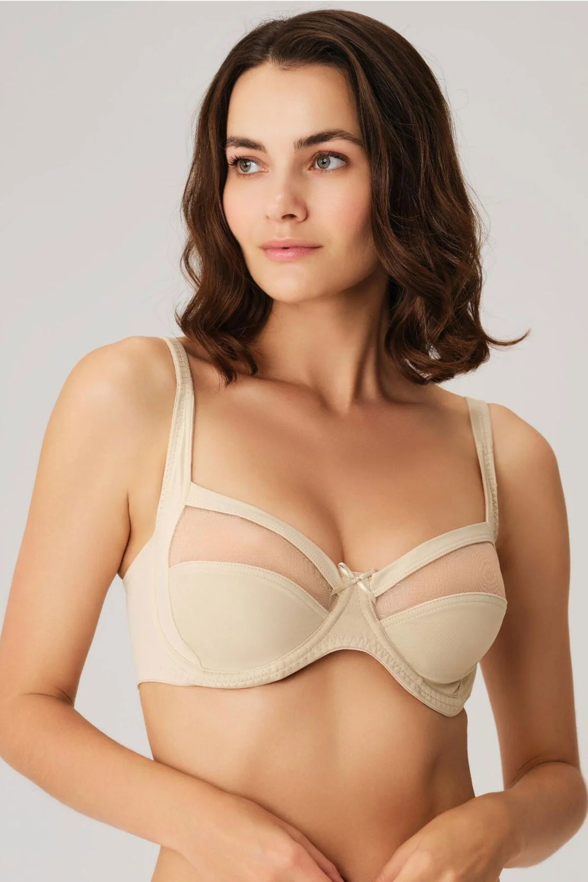 Anıl Anıl Kadın Toparlayıcı Balenli Desteksiz Dolgusuz Küçültücü Sütyen (3696) Günlük Basic Sütyen Toptan