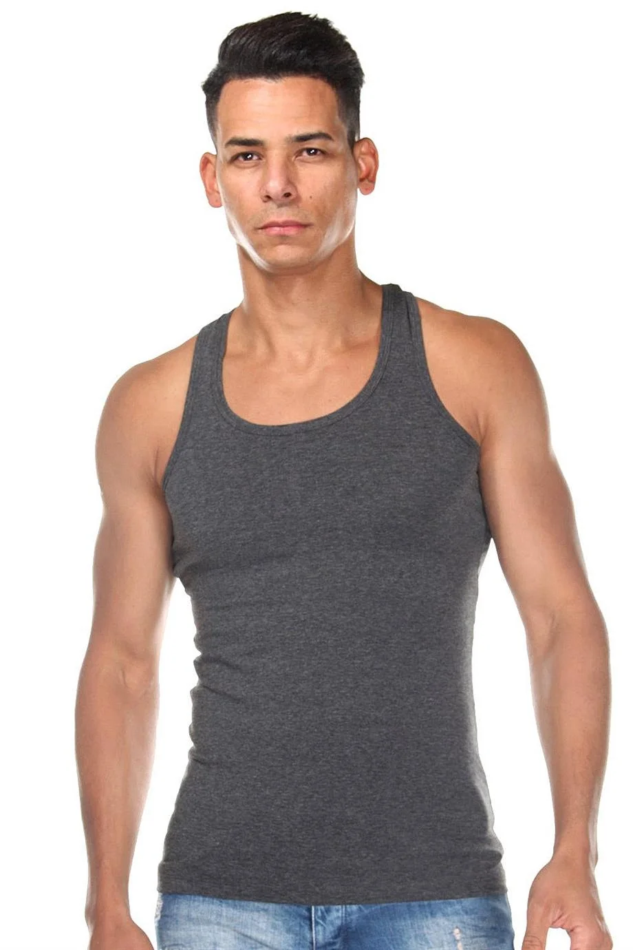 Darkzone Antrasit Pamuklu Erkek Atlet - DZN7209 Atlet Toptan