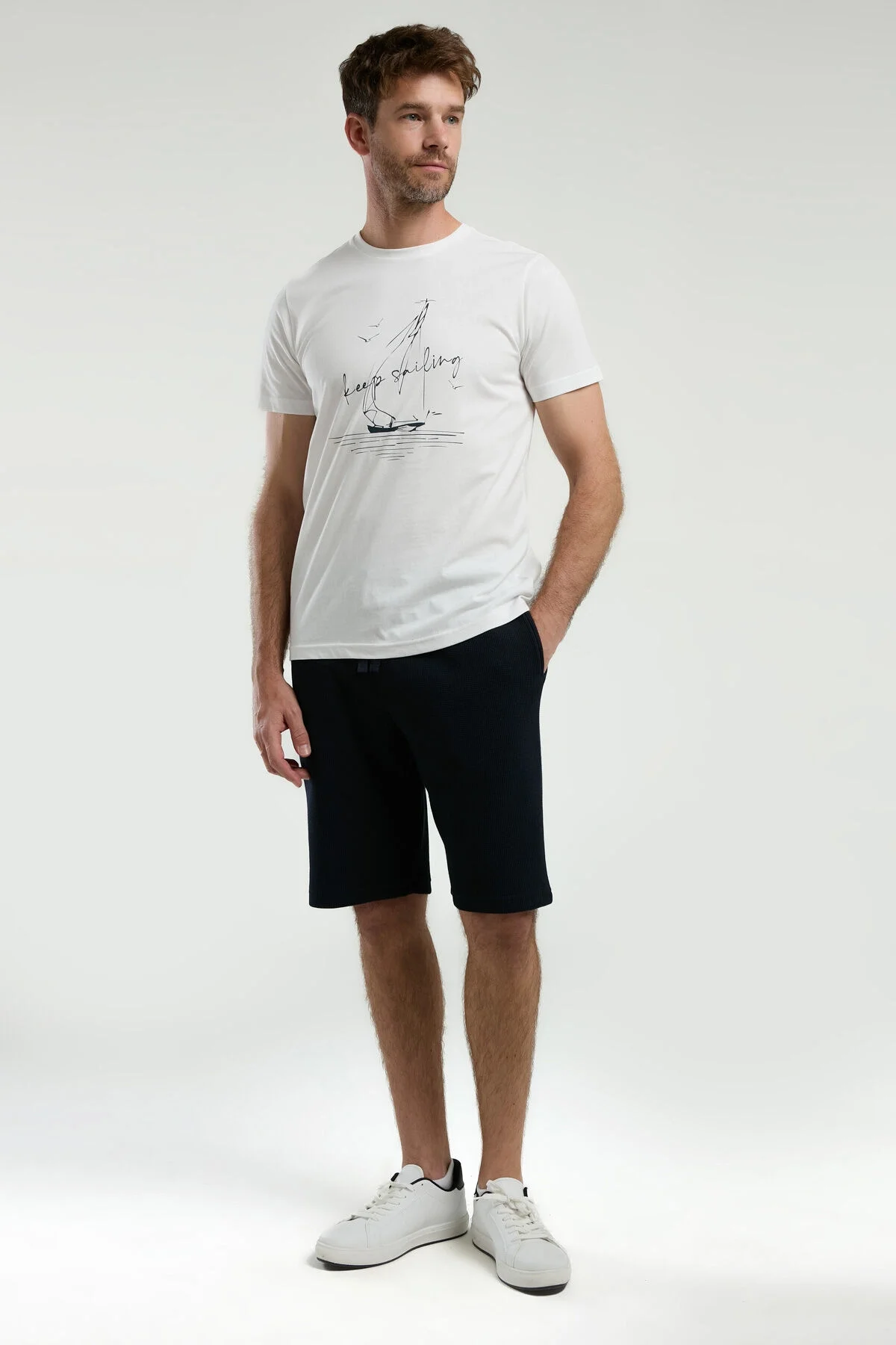 Arnetta Arnetta Erkek Beyaz Bermuda Takım Bermuda Takım Toptan