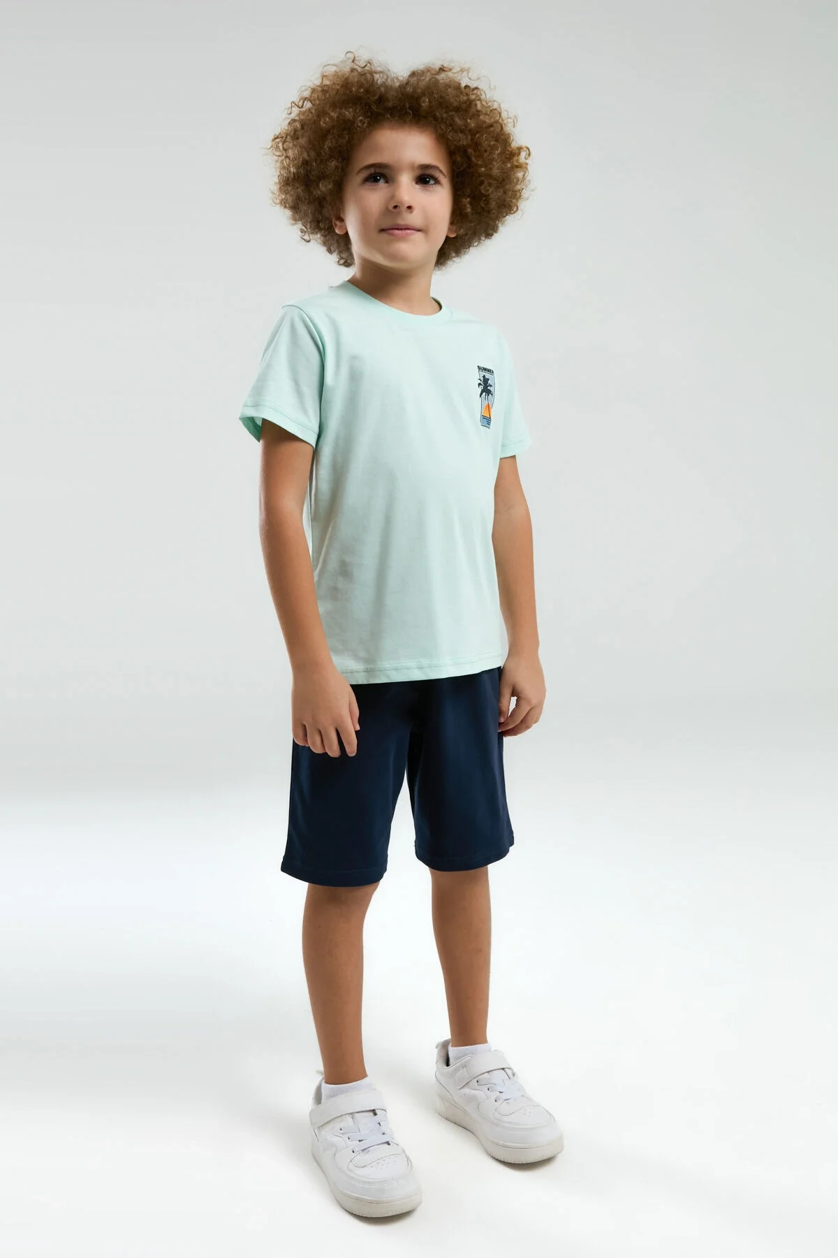 Arnetta Arnetta Erkek Çocuk Yeşil Bermuda Takım Bermuda Takım Toptan