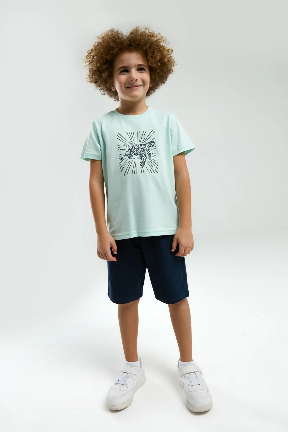 Arnetta Arnetta Erkek Çocuk Yeşil Bermuda Takım Bermuda Takım Toptan