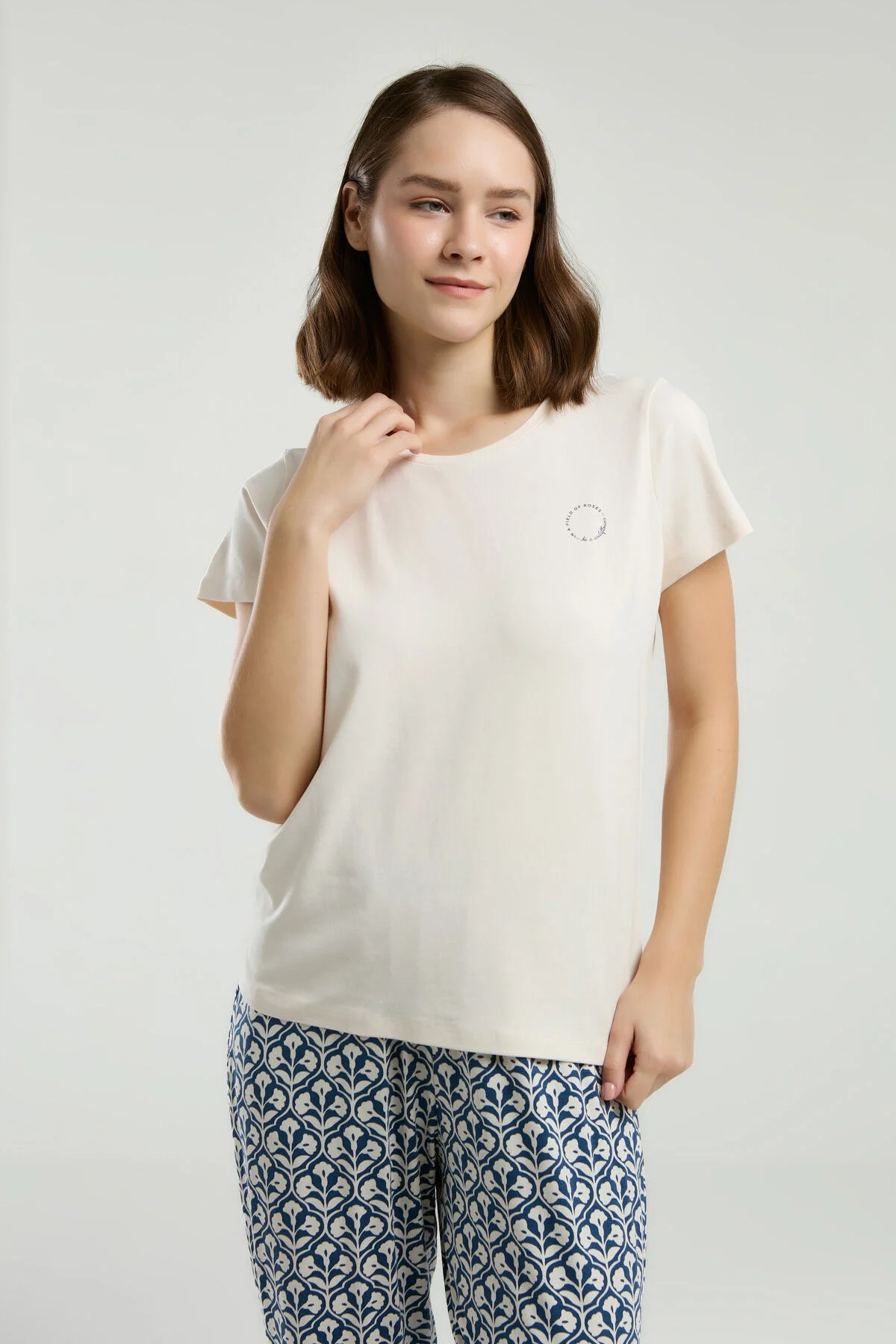 Arnetta Arnetta Kadın Bej Pijama Takımı Pijama Takımları Toptan