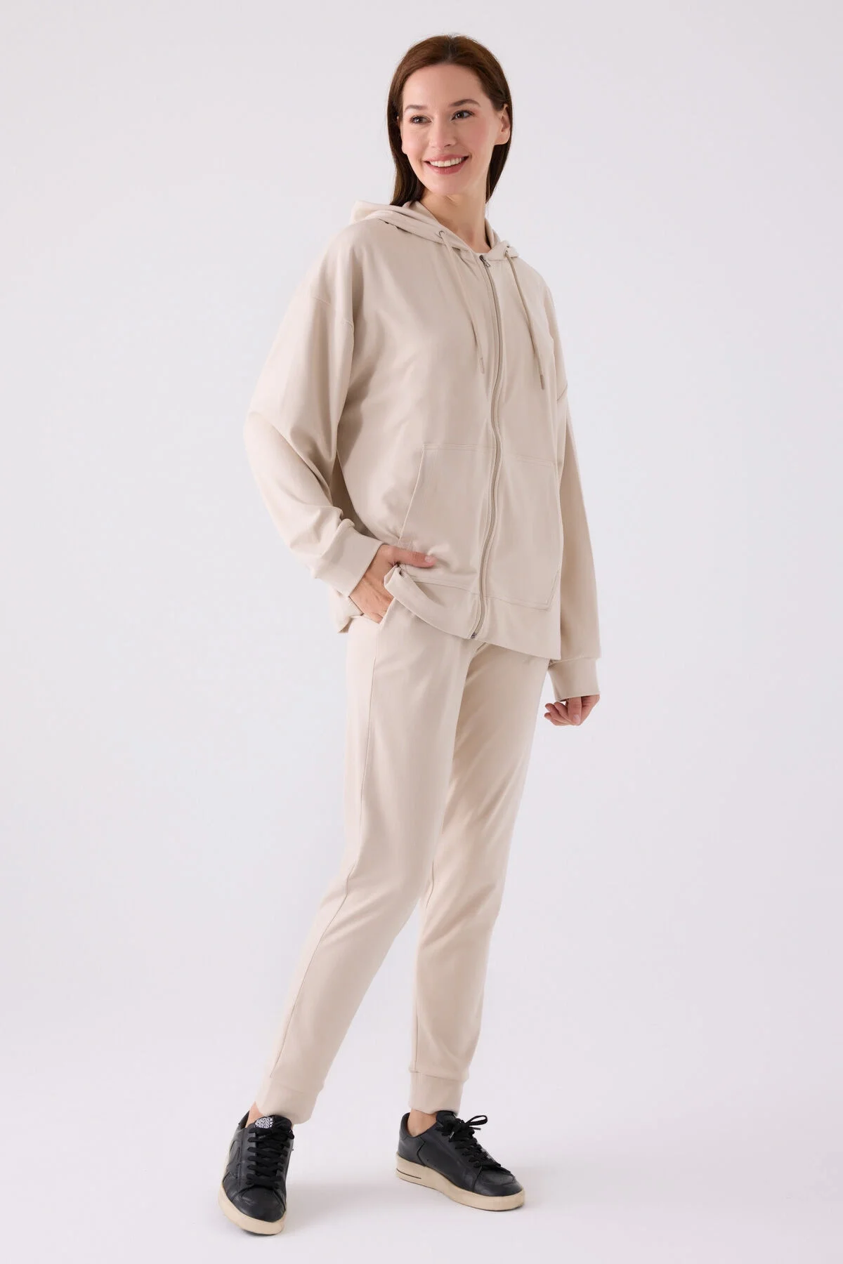 Arnetta Arnetta Kadın Krem Pijama Takımı Pijama Takımları Toptan