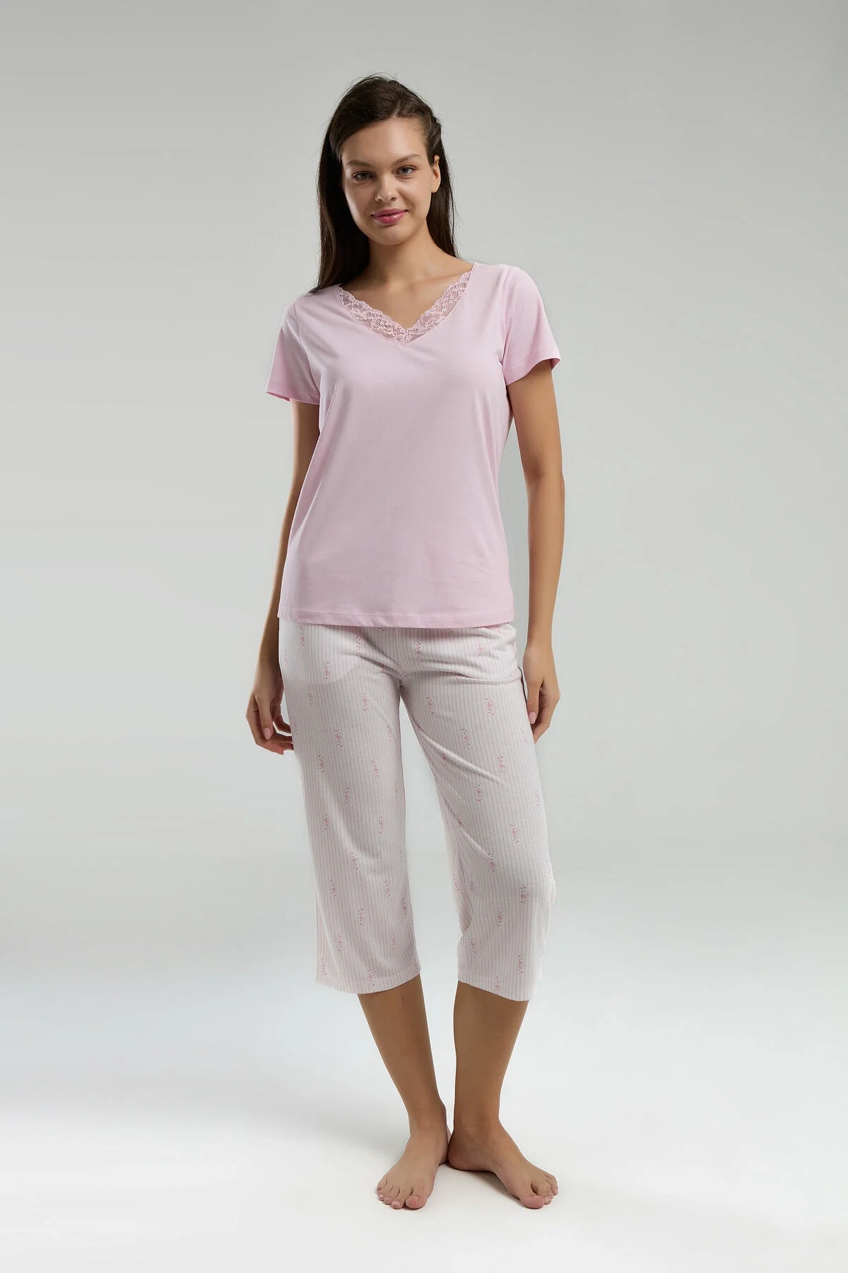 Arnetta Arnetta Kadın Mor Kapri Takım Kapri Takım Toptan