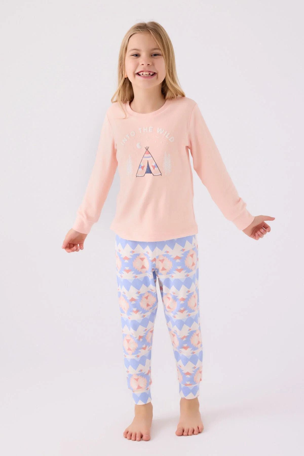 Arnetta Arnetta Kız Çocuk Pembe Pijama Takımı Pijama Takımı Toptan