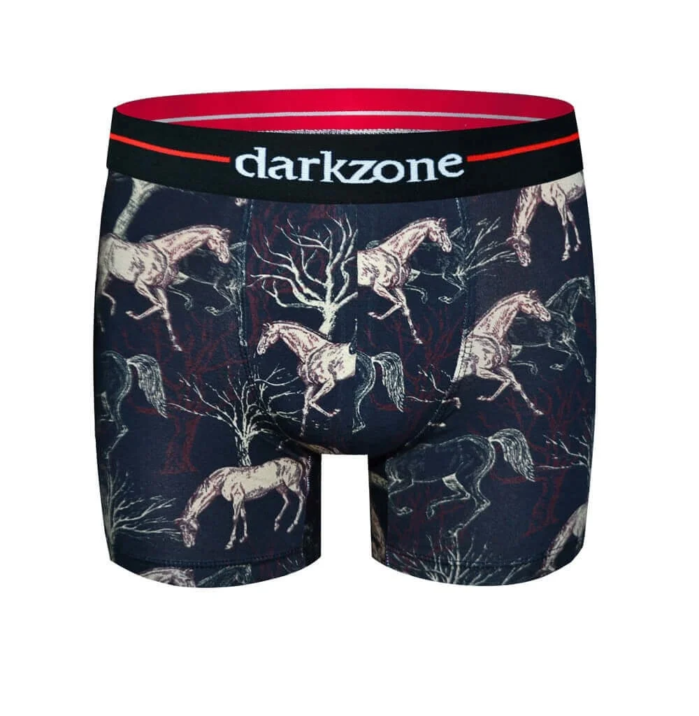 Darkzone At Desenli Erkek Boxer (Dijital Baskılı) - DZN2077 Boxer Toptan