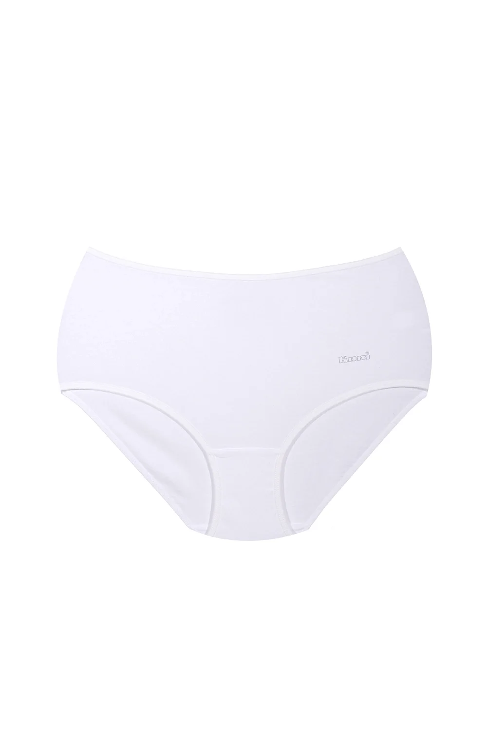 kom marka BASIC 5'LI MAXI külot seti, beyaz renk, kadın iç giyim, ön görünüm, minimalist tasarımlı, toptan satış