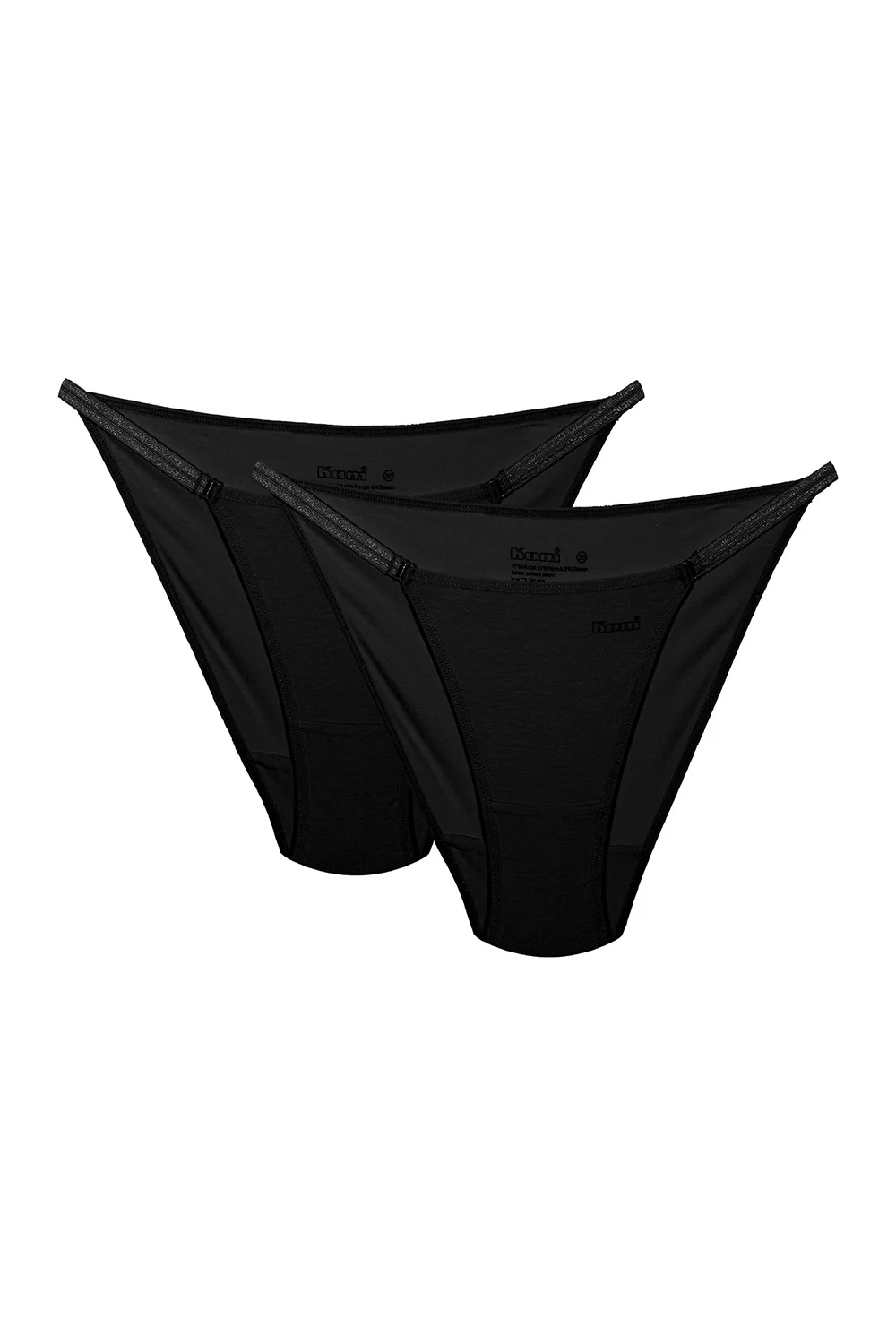 kom Basic Yanları İpli 2 li Külot Seti Külot Toptan