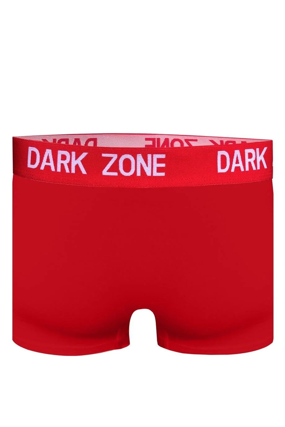 Kırmızı beyaz çizgili erkek boxer, Dark Zone marka, ön ve yan görünüm, erkek iç giyim toptan