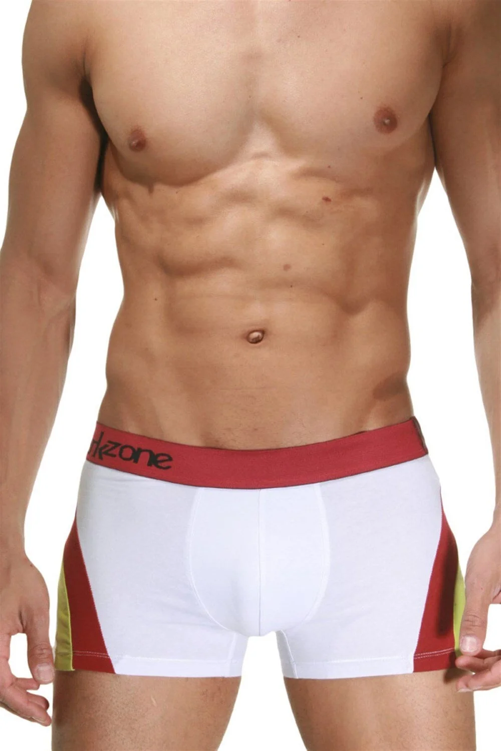 Darkzone Beyaz Parçalı Desenli Erkek Boxer - DZN4102 Boxer Toptan