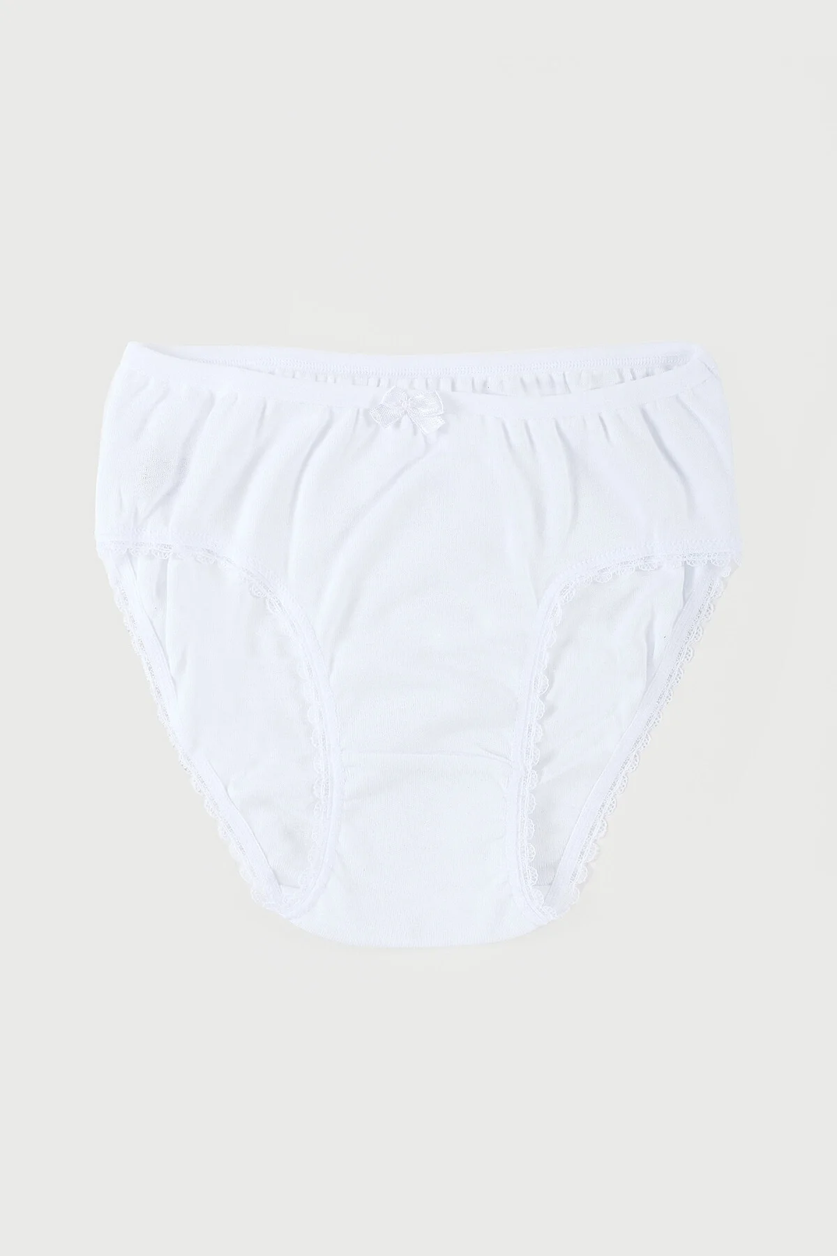Nbb Beyaz Ribana Kız Çocuk Slip Külot Külot Toptan