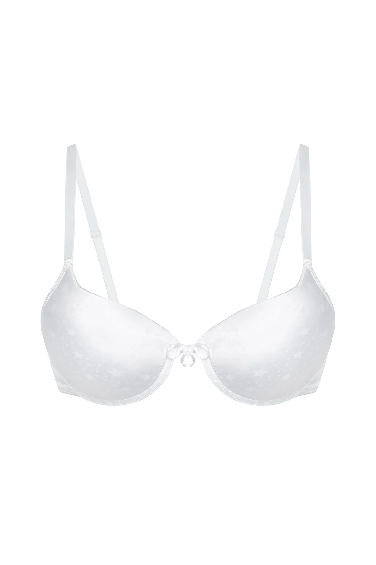 Nbb Beyaz Yıldız Desenli Hafif Destekli Sütyen Destekli Sütyen Toptan