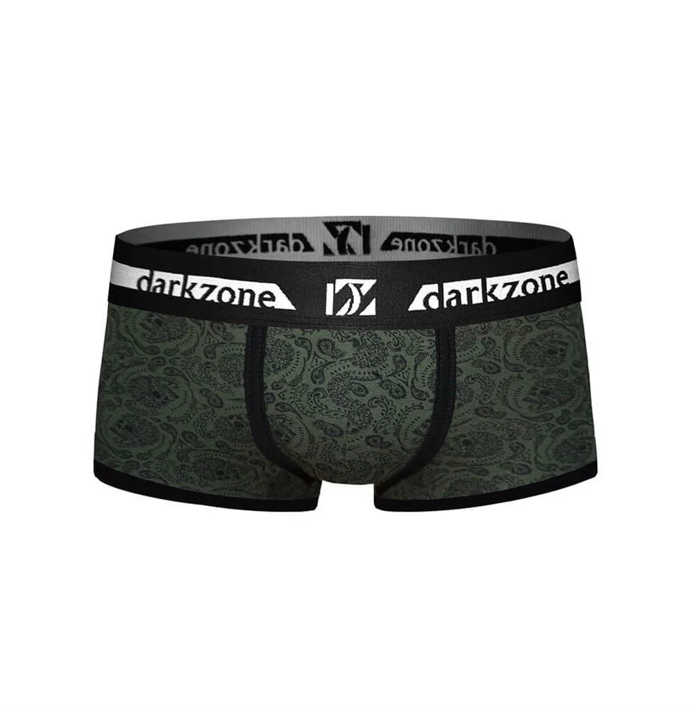Darkzone Biyeli Kurukafa Desenli Erkek Boxer - DZN3216 Boxer Toptan