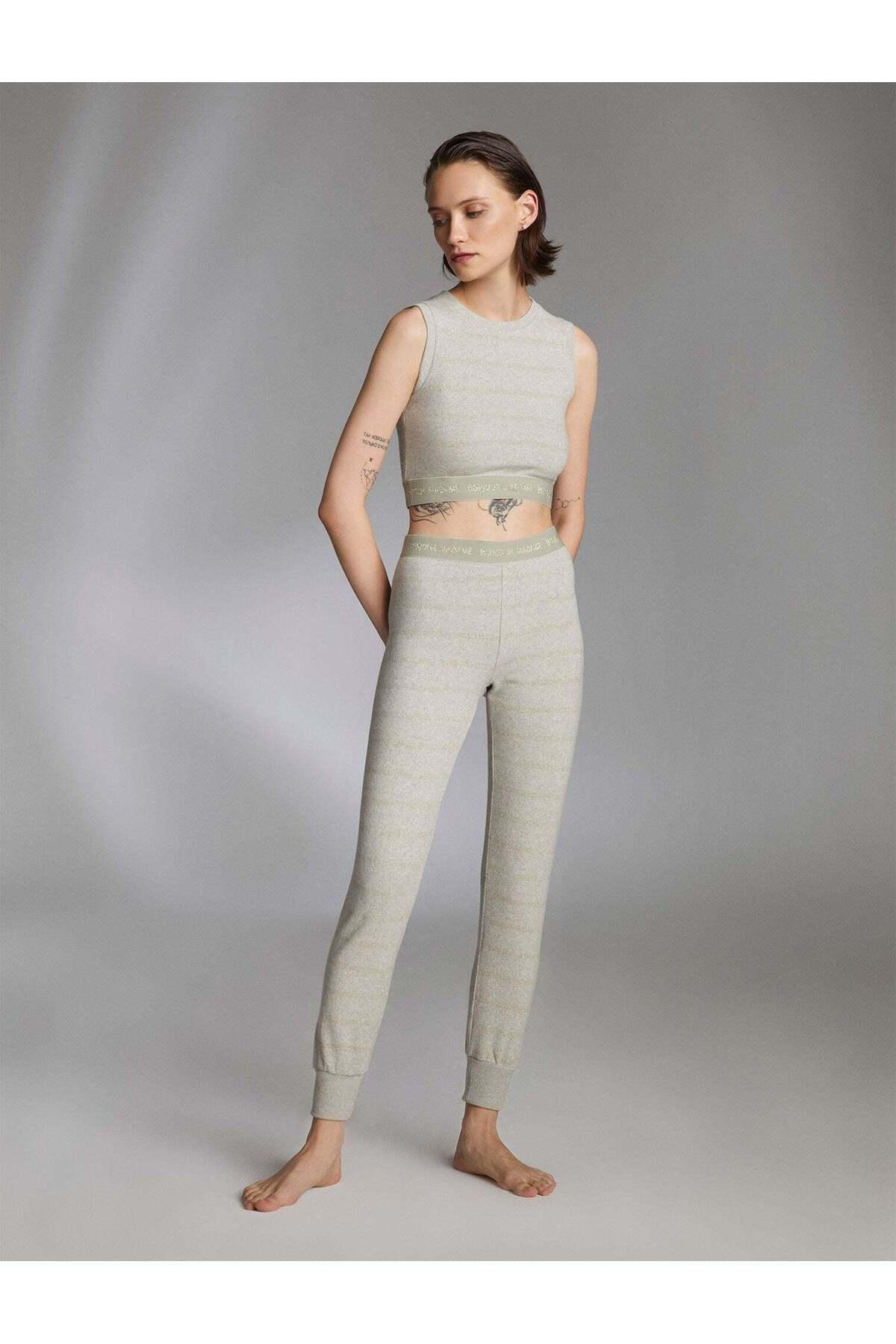Bjm-1205 Pijama Takım Viskoz Likralı Örgü Kumaş 3'Lü Set