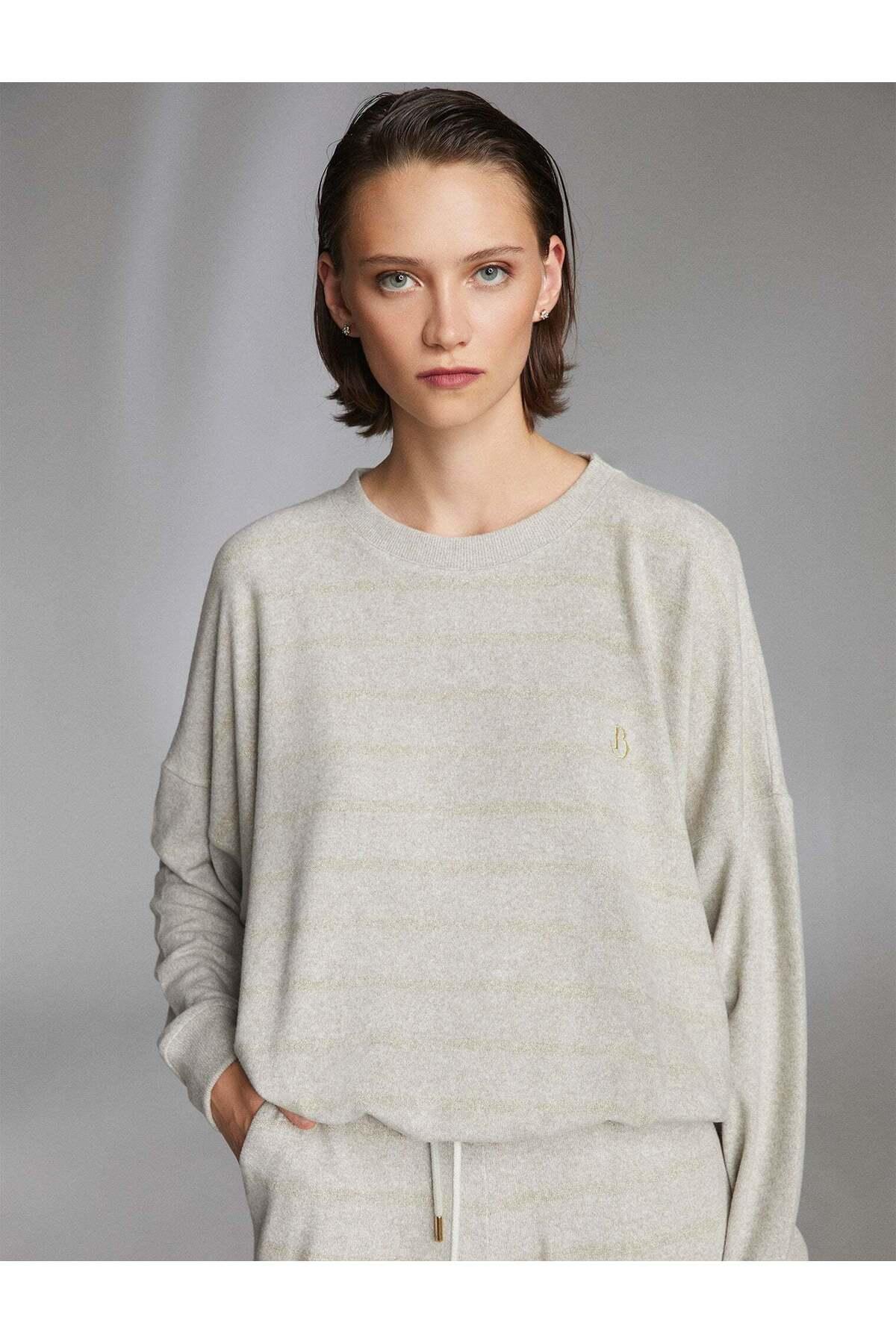 Bjm-1207 Pijama Takımı - Lurexli Viskoz Likra Örgü Kumaş Renkli