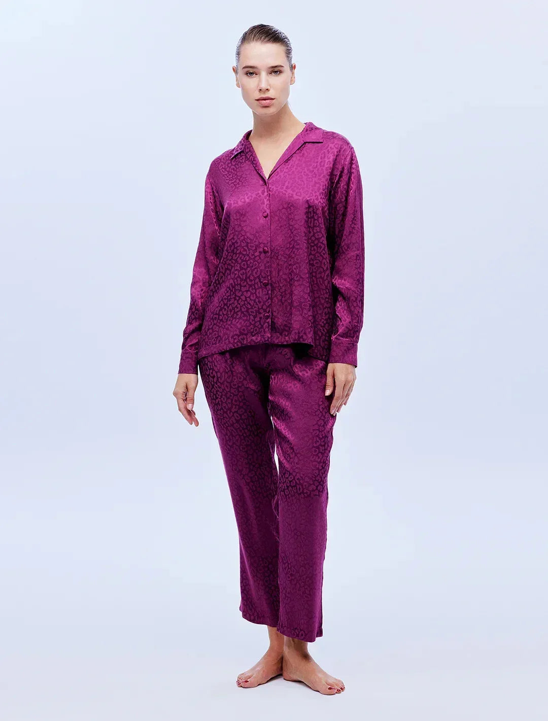 Bjm-1603 Pijama Takımı Viskon Jakarlı 2'Li Set