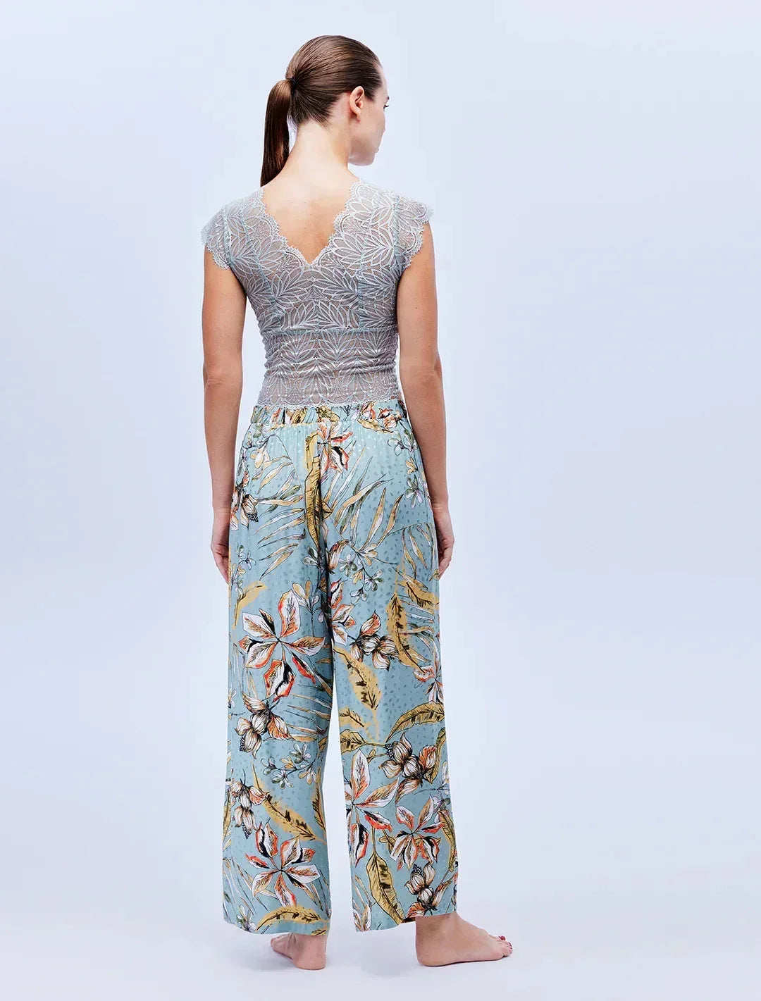 Bjm-1626 Pijama Takım 3'Lü Set Viskoz Jakarlı Takım