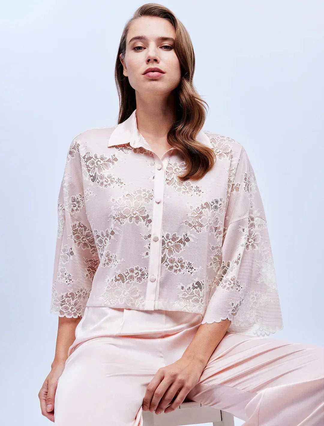 Bjm-1636 Çeyiz Seti 6 Parça Gecelik Sabahlık Pijama Takım Şort Takım
