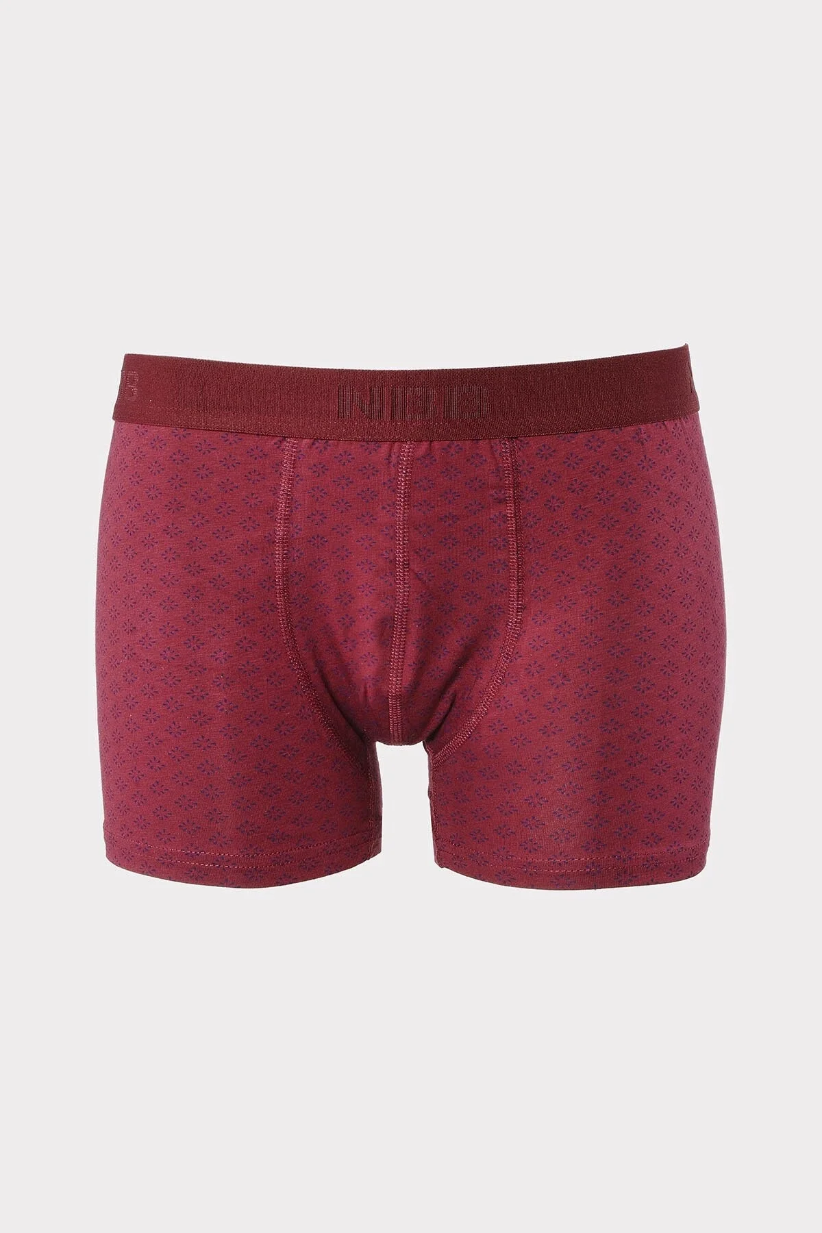 Nbb Bordo Baklava Desen Boxer Boxer Toptan