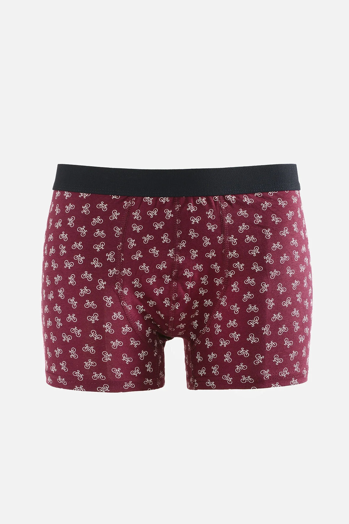 Nbb Bordo Bisiklet Desen Erkek Boxer Boxer Toptan