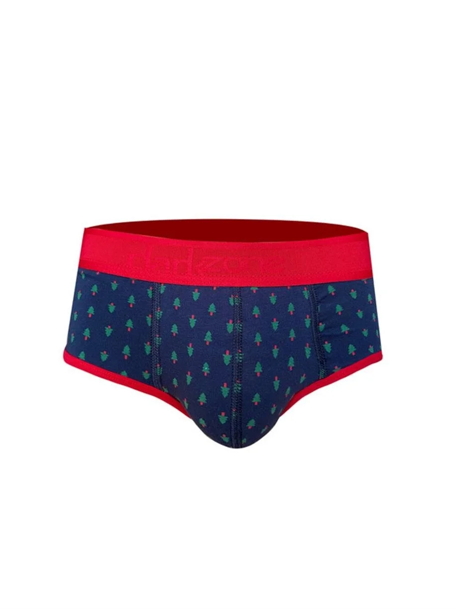 Darkzone Çam Ağacı Desenli Lacivert Hipster Erkek Slip - DZN6122 Slip Toptan