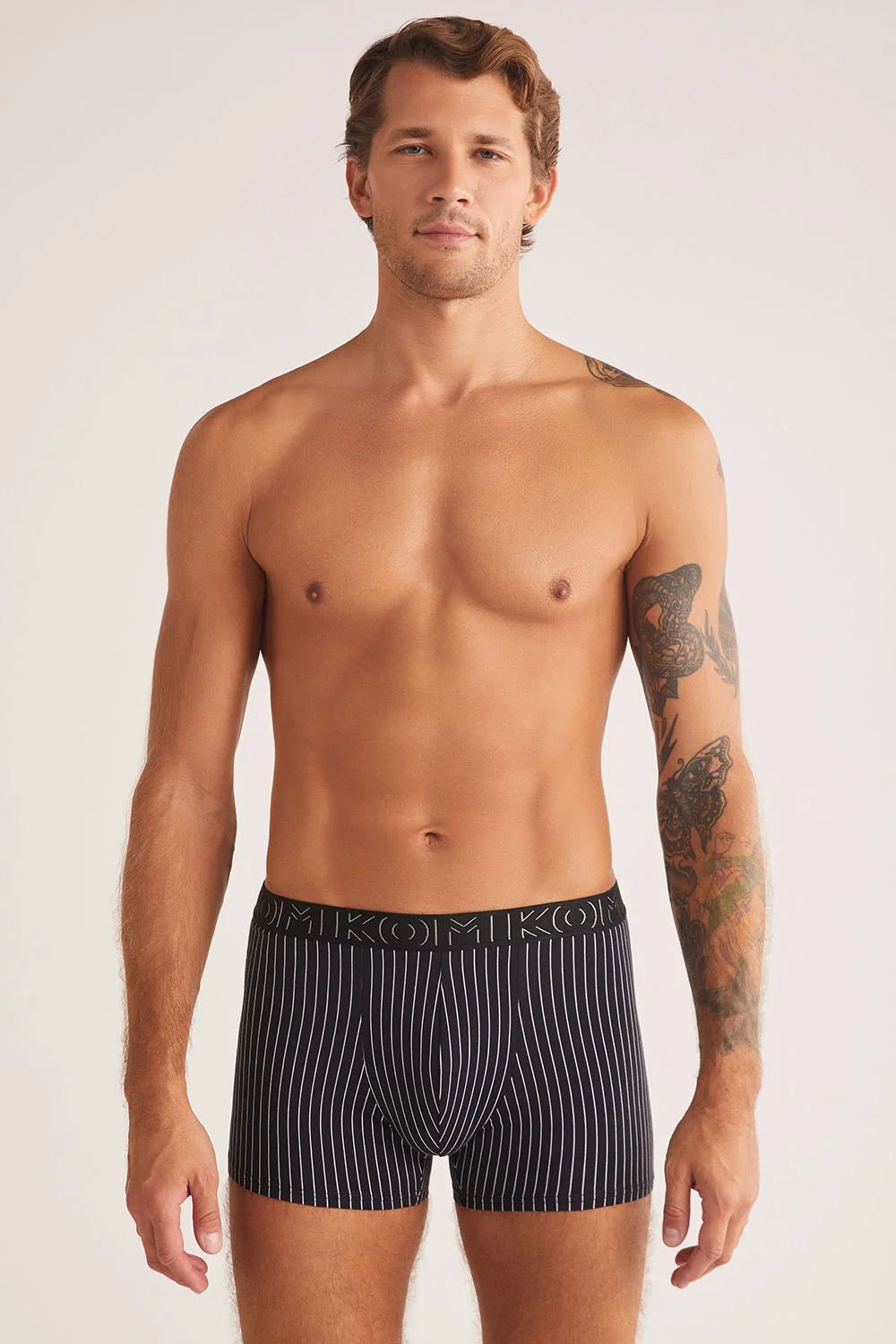 kom Chelsea Çizgi Desenli Erkek Boxer Boxer Toptan