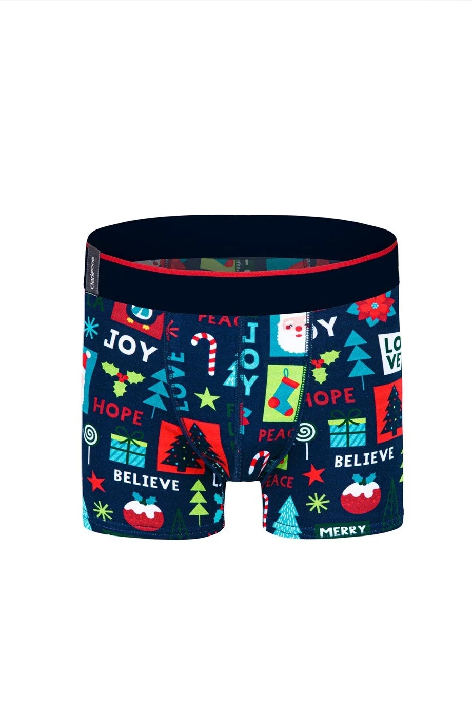 Darkzone Christmas Desenli Yılbaşı Erkek Boxer (Dijital Baskılı) - DZNNY0005 Boxer Toptan