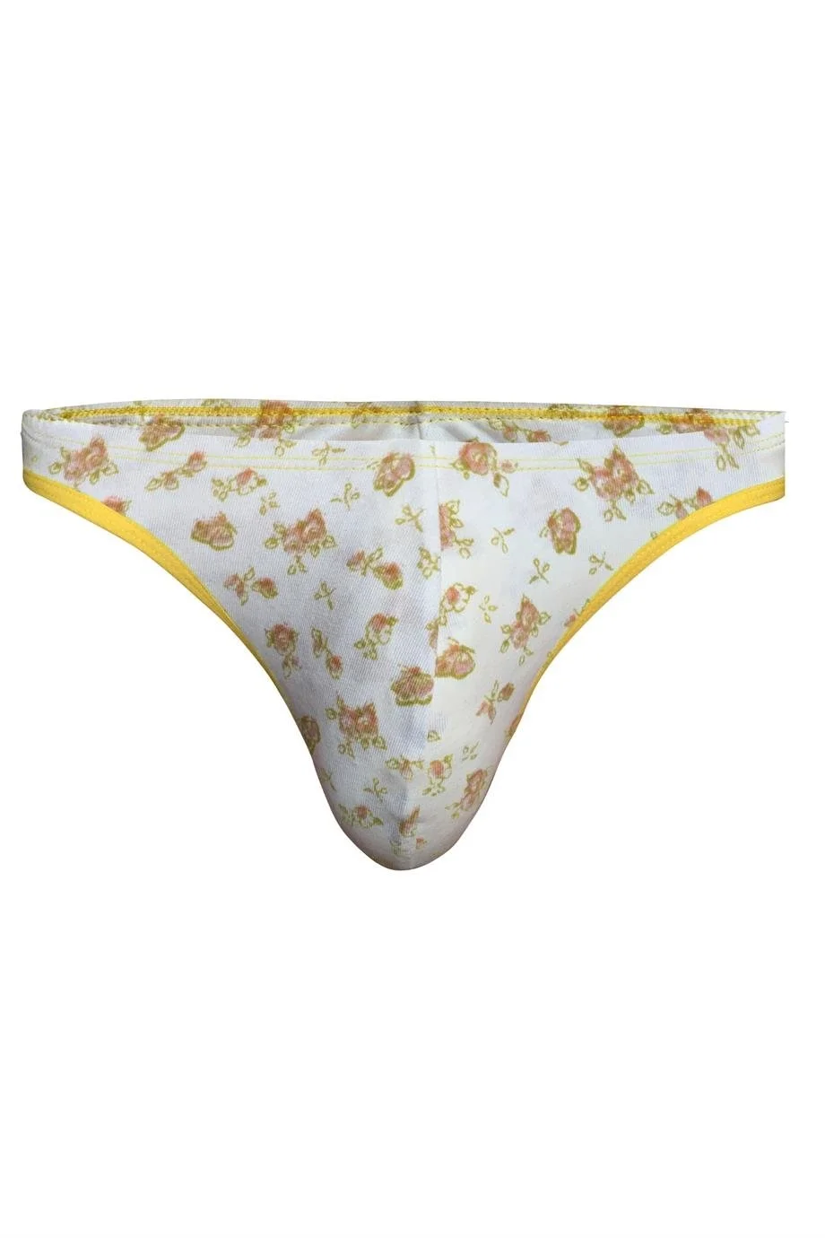 Darkzone Çiçek Desenli Beyaz Erkek Tanga - DZN6636 Slip Toptan