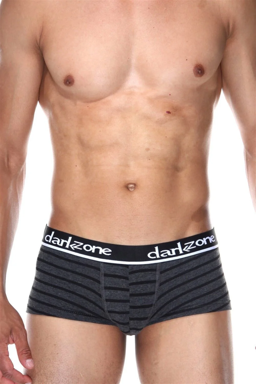 Darkzone Çizgi Desenli Kısa Erkek Boxer - DZN3313 Boxer Toptan