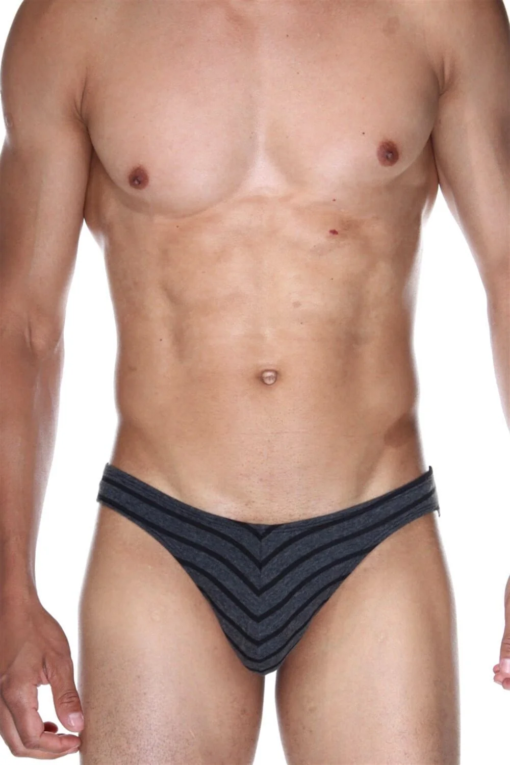 Darkzone Çizgili Antrasit Erkek Slip - DZN6489 Slip Toptan
