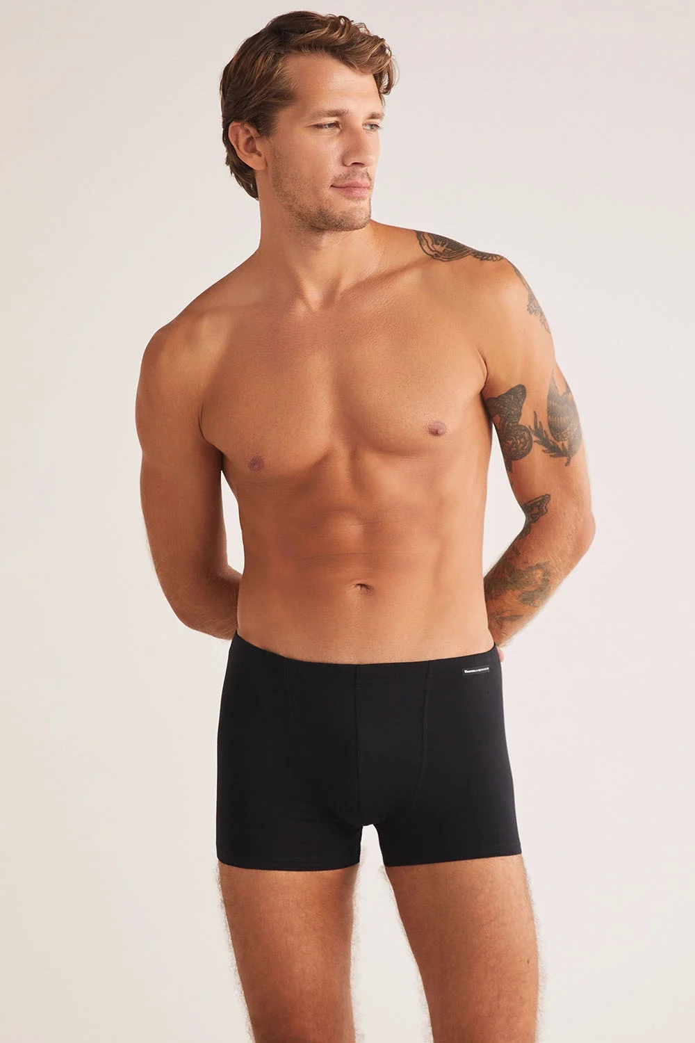 kom Davide Pamuklu Basic Erkek Boxer Boxer Toptan