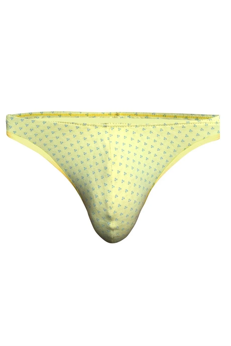 Darkzone Desenli Sarı Erkek Tanga - DZN6638 Slip Toptan