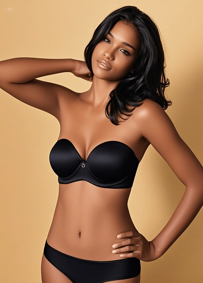 Yeni İnci Destekli Pamuklu Straplez Sütyen Destekli Sütyen Toptan