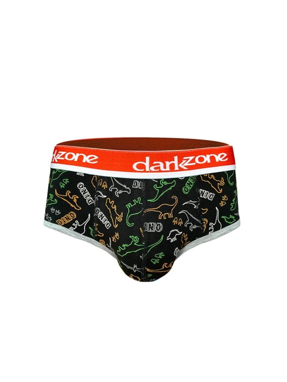 Darkzone Dinazor Desenli Siyah Hipster Erkek Slip - DZN6124 Slip Toptan