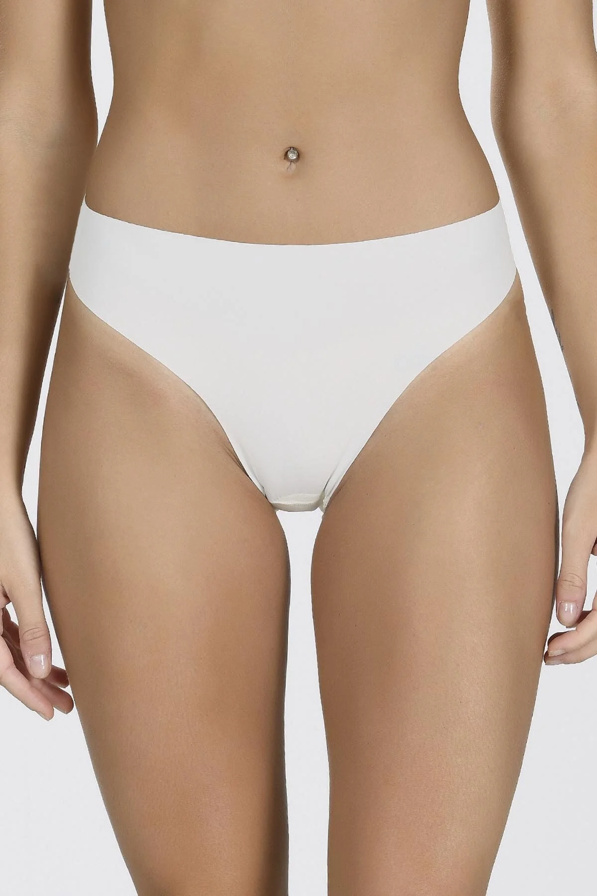 Nbb Ekru Görünmez İz Yapmaz Şort Külot Külot Toptan