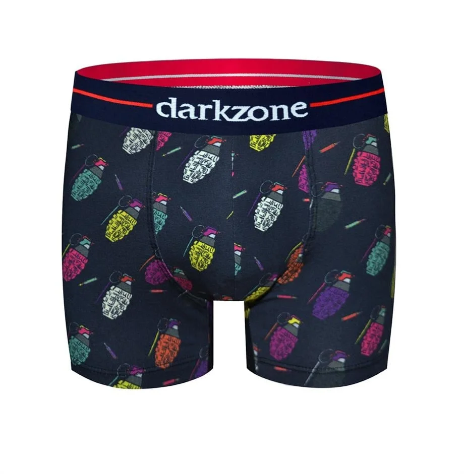 Darkzone El Bombası Desenli Erkek Boxer (Dijital Baskılı) - DZN2075 Boxer Toptan