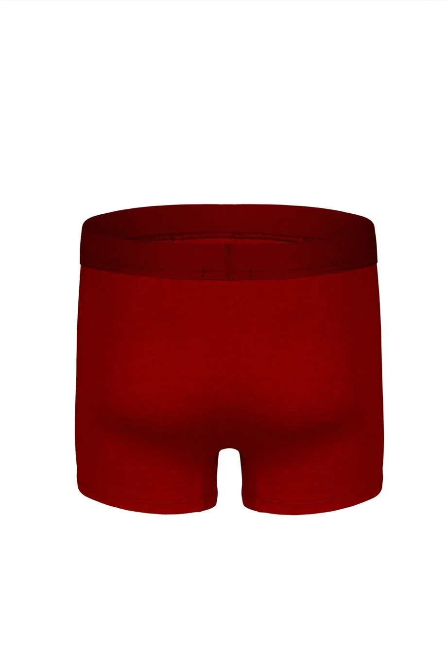 Erkek bordo bambu boxer, Darkzone marka, ön görünüm, düz renk, ergonomik kesim, beyaz arka plan