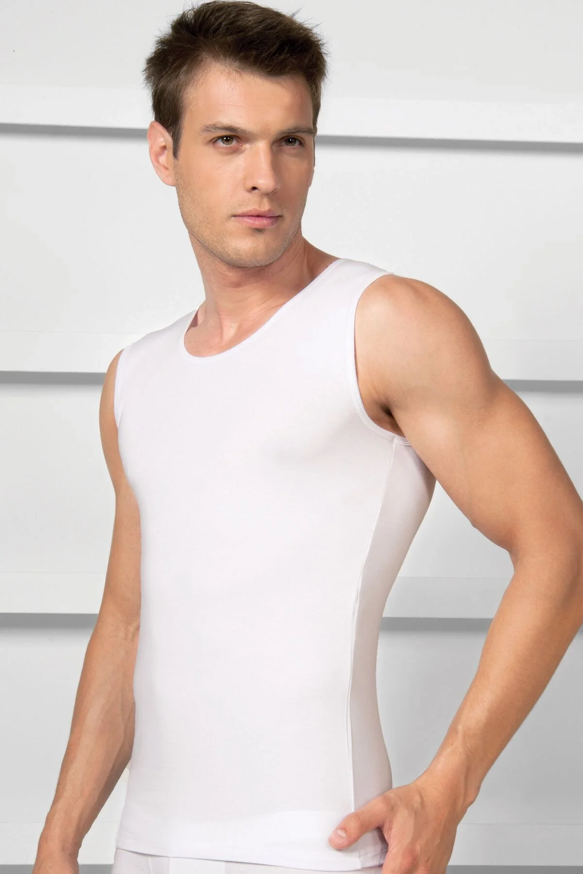 Anıl Erkek Modal Kolsuz Klasik Fanila T-Shirt (2205) Atlet Toptan