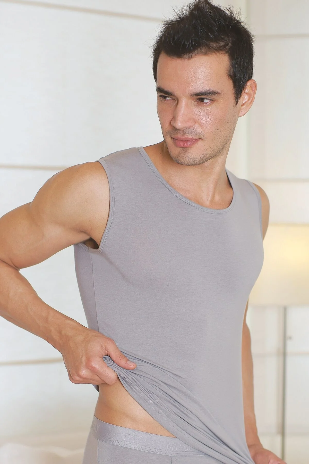 Anıl Erkek Modal Kolsuz Klasik Fanila T-Shirt (2205) Atlet Toptan