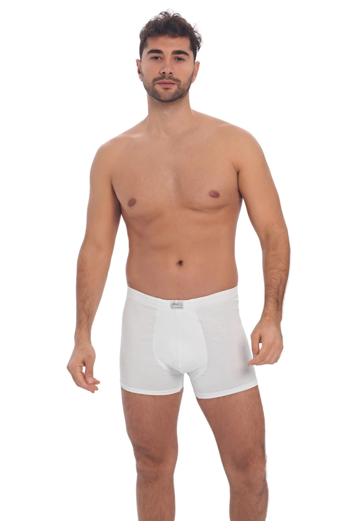 Anıl Erkek Pamuklu Geniş Bel Lastikli Klasik Bokser (0027) Boxer Toptan