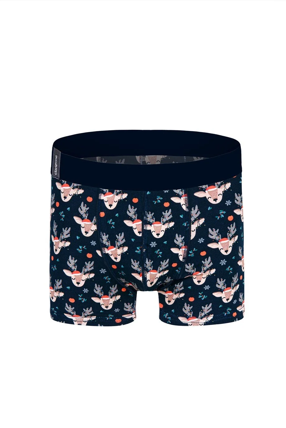 Darkzone Geyik Desenli Yılbaşı Erkek Boxer (Dijital Baskılı) - DZNNY0003 Boxer Toptan