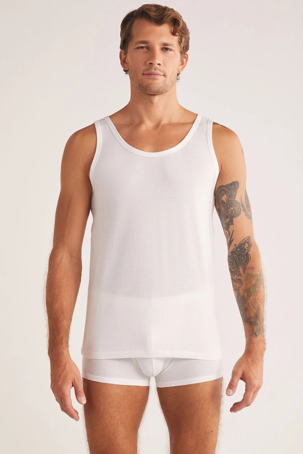 kom Grey Jakar Desenli Erkek Atlet Atlet Toptan